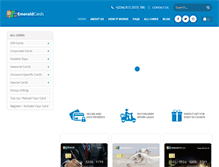 Tablet Screenshot of emeraldgiftcards.com